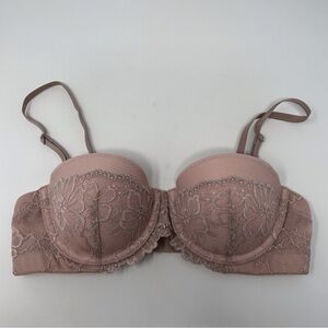 Maidenform Blush Pink Self Expressions Multiway Convertible Push Up Bra Size 34B